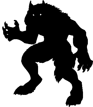 weerwolf silhouet